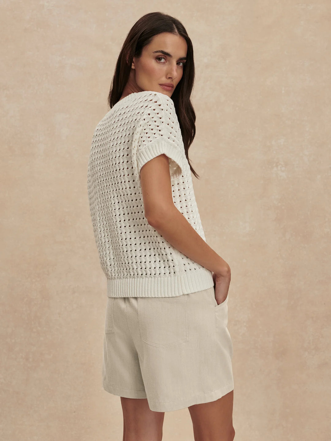 VARLEY | Denny Knit Top - Snow White