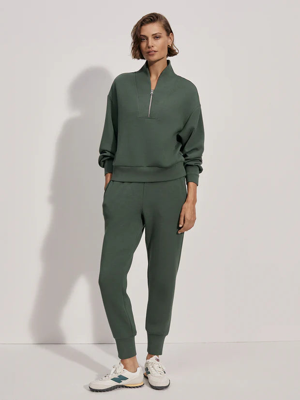 VARLEY | The Slim Cuff Pant 27.5" - Cilantro