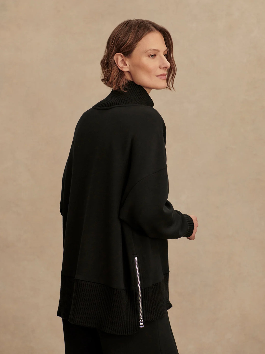 VARLEY | Barker High-Neck Sweater - Black