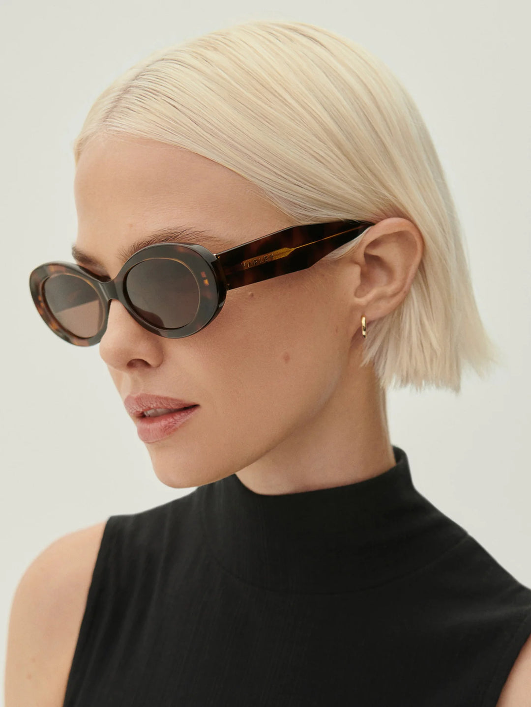VARLEY | Bethnall Oval Sunglasses - Tortoise