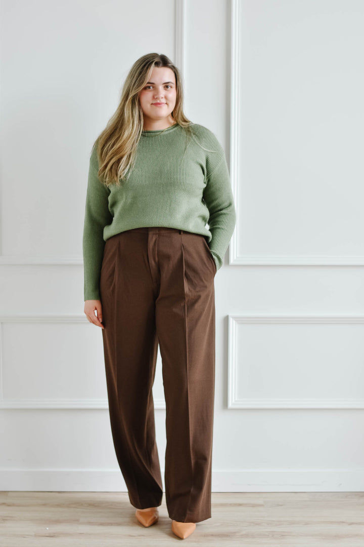 Leith Chocolate Brown Trouser