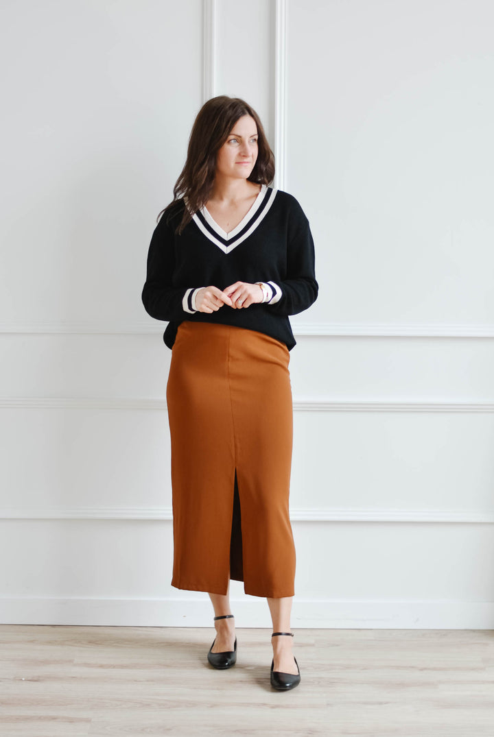 Caramel Maxi Skirt