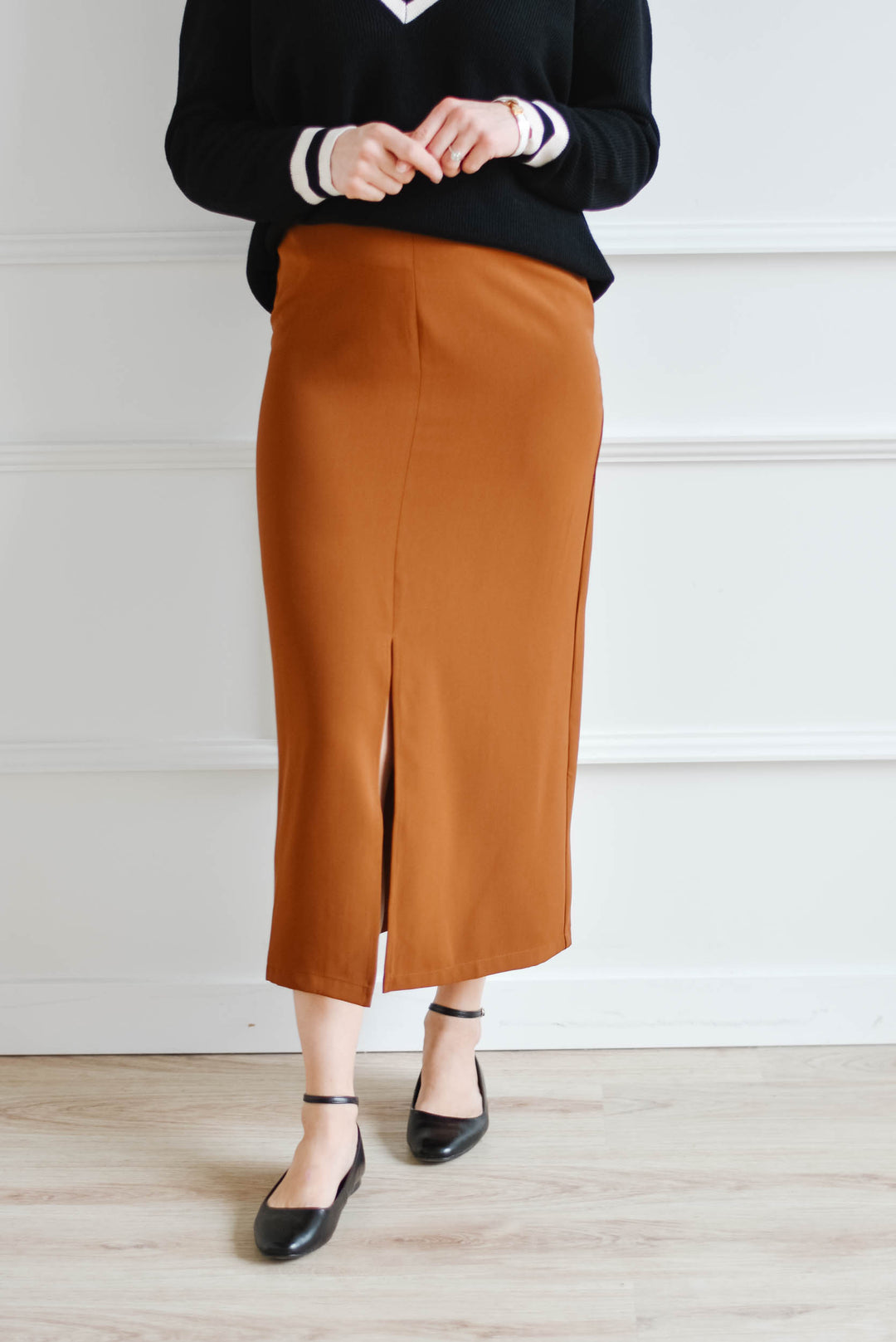 Caramel Maxi Skirt