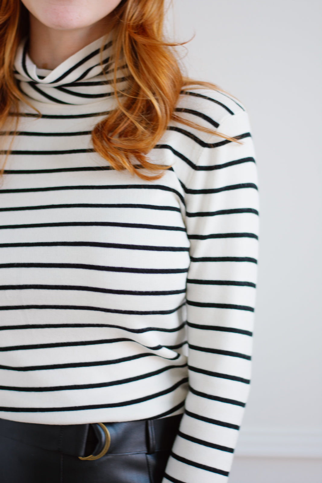 Giverny Stripe Turtleneck