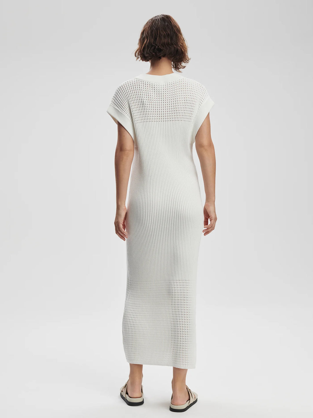 Varley | Cheston Relaxed Knit Dress - Snow White