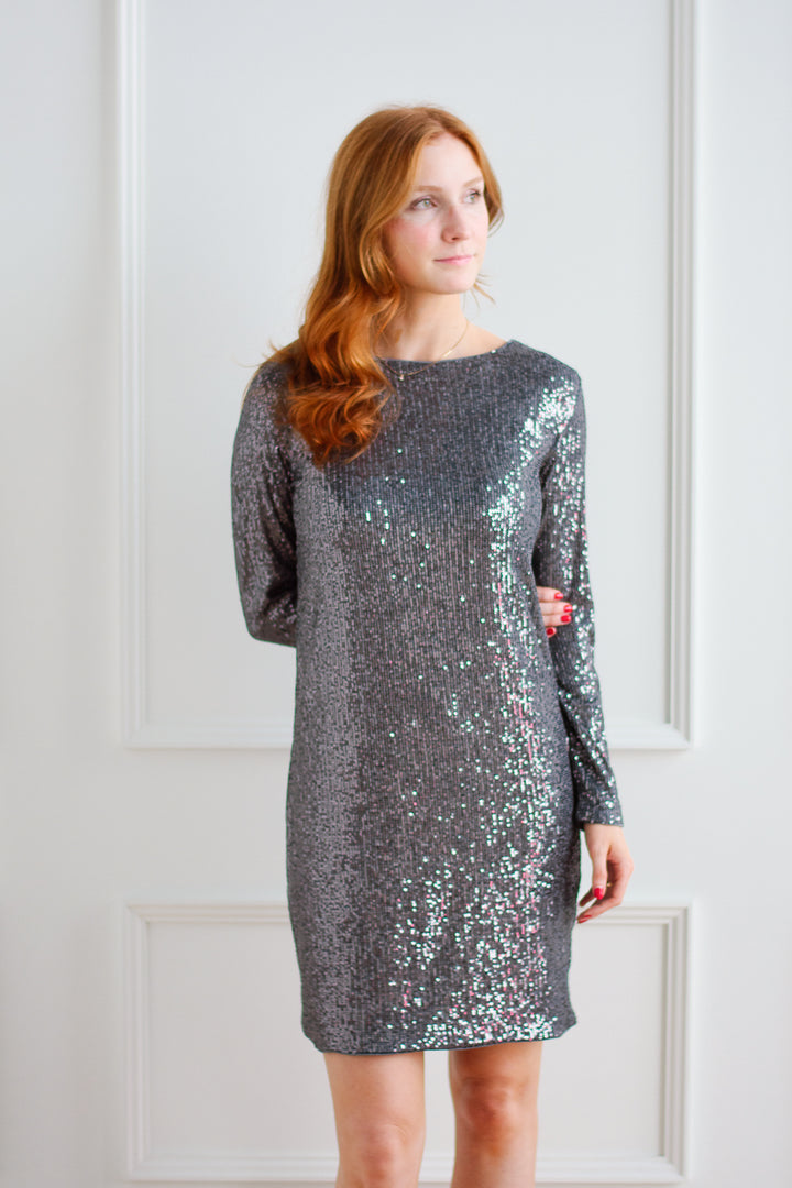 B.young | Solia Silver Sequin Mini