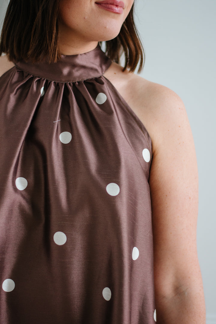 Bronze Polka Dot Babydoll