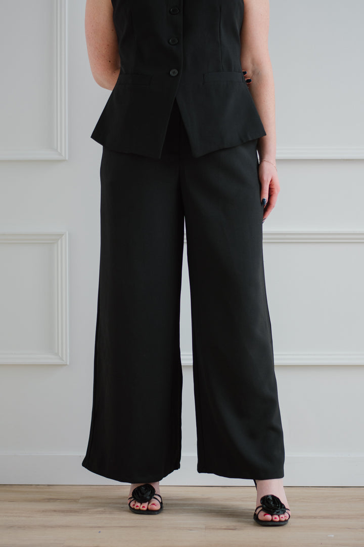 Black Wide Leg Trouser