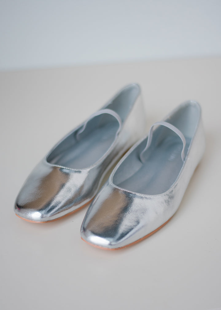 Finnick Ballet Flats -Silver