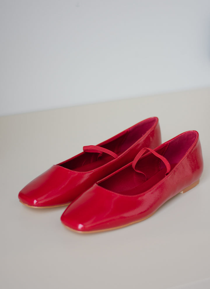 Finnick Ballet Flats -Ruby Patent