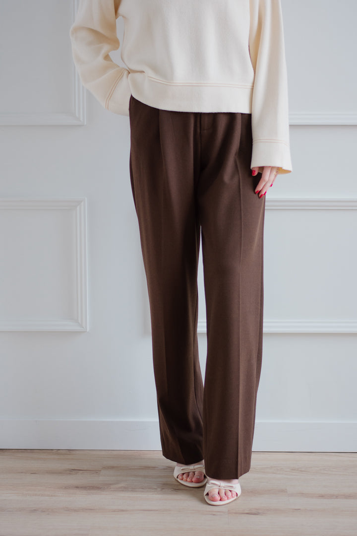 Leith Chocolate Brown Trouser