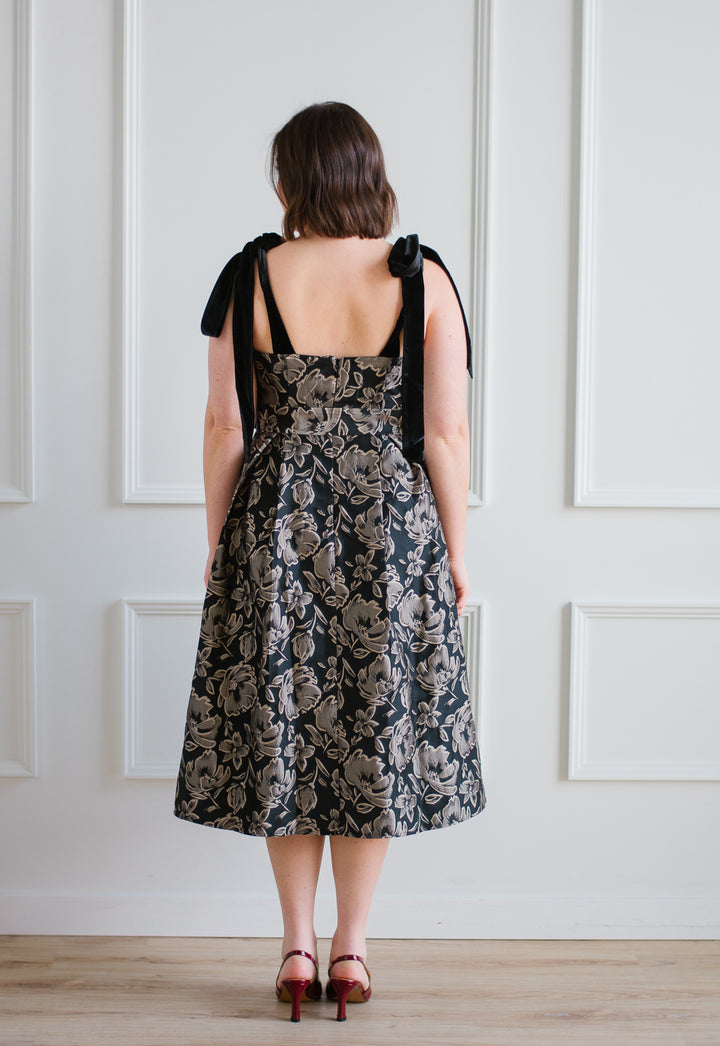 Lyla Jacquard Midi Dress