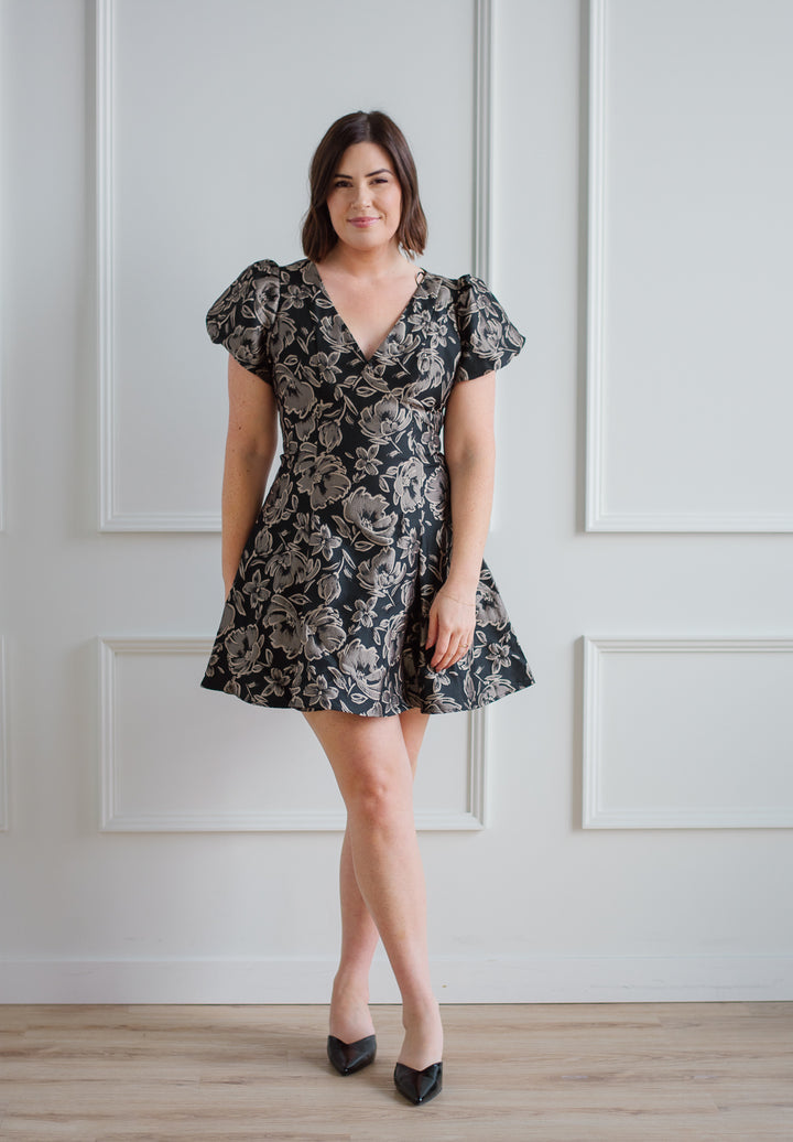 Lyla Jacquard Mini Dress