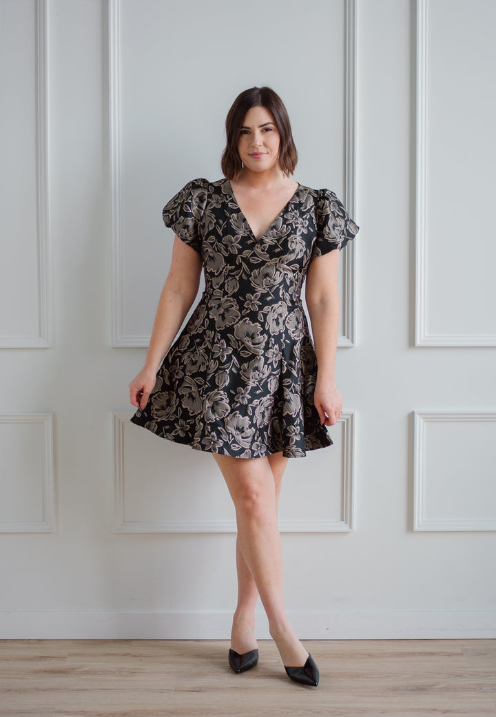 Lyla Jacquard Mini Dress