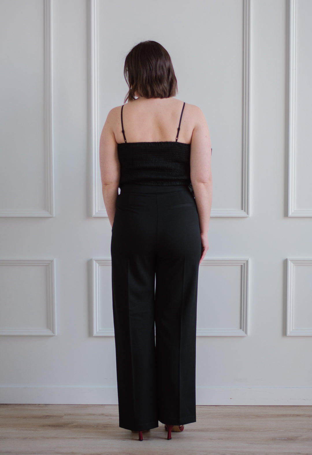 Rosette Cropped Blouse