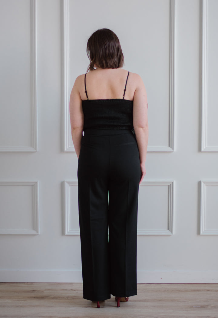 Rosette Cropped Blouse