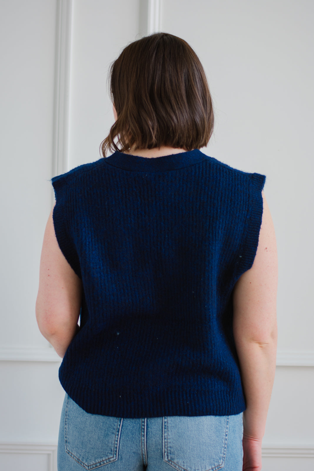 ICHI | Navy Knit Vest