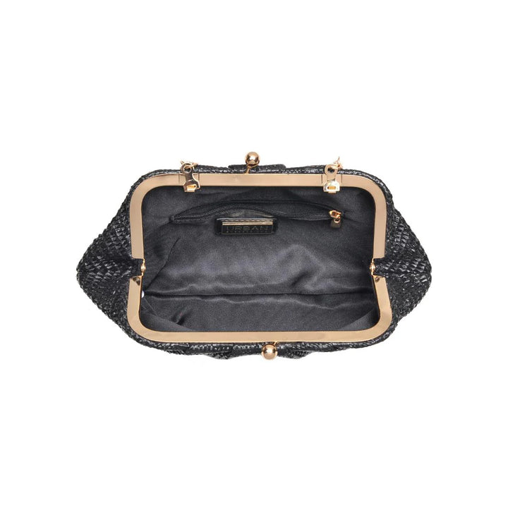 Triana Straw Clutch - Black