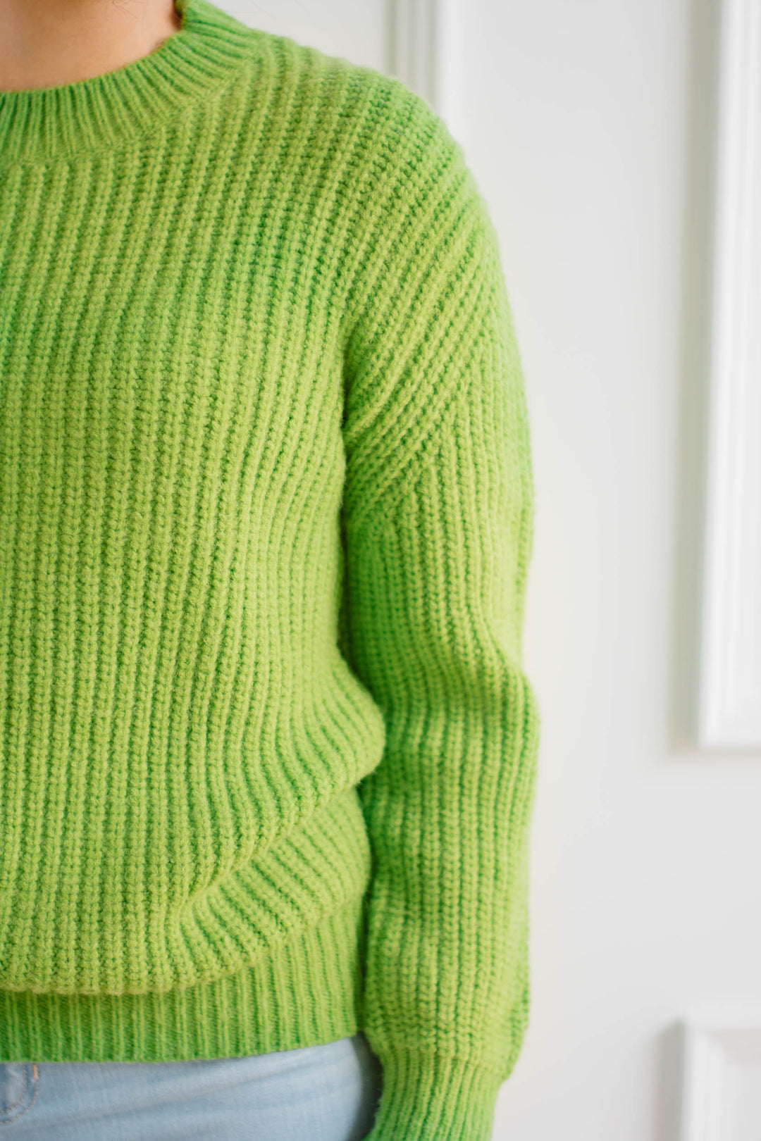 Apple Green Chunky Knit