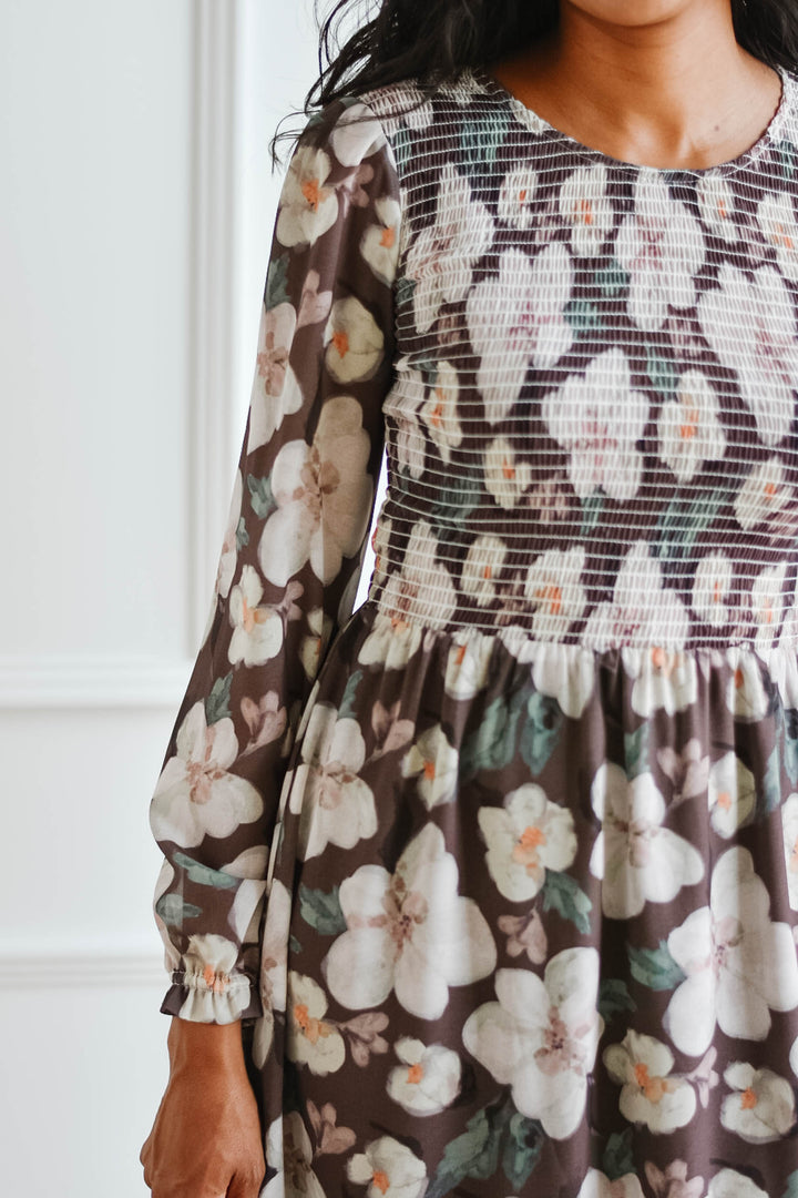 The Grace Midi Dress - Vintage Floral