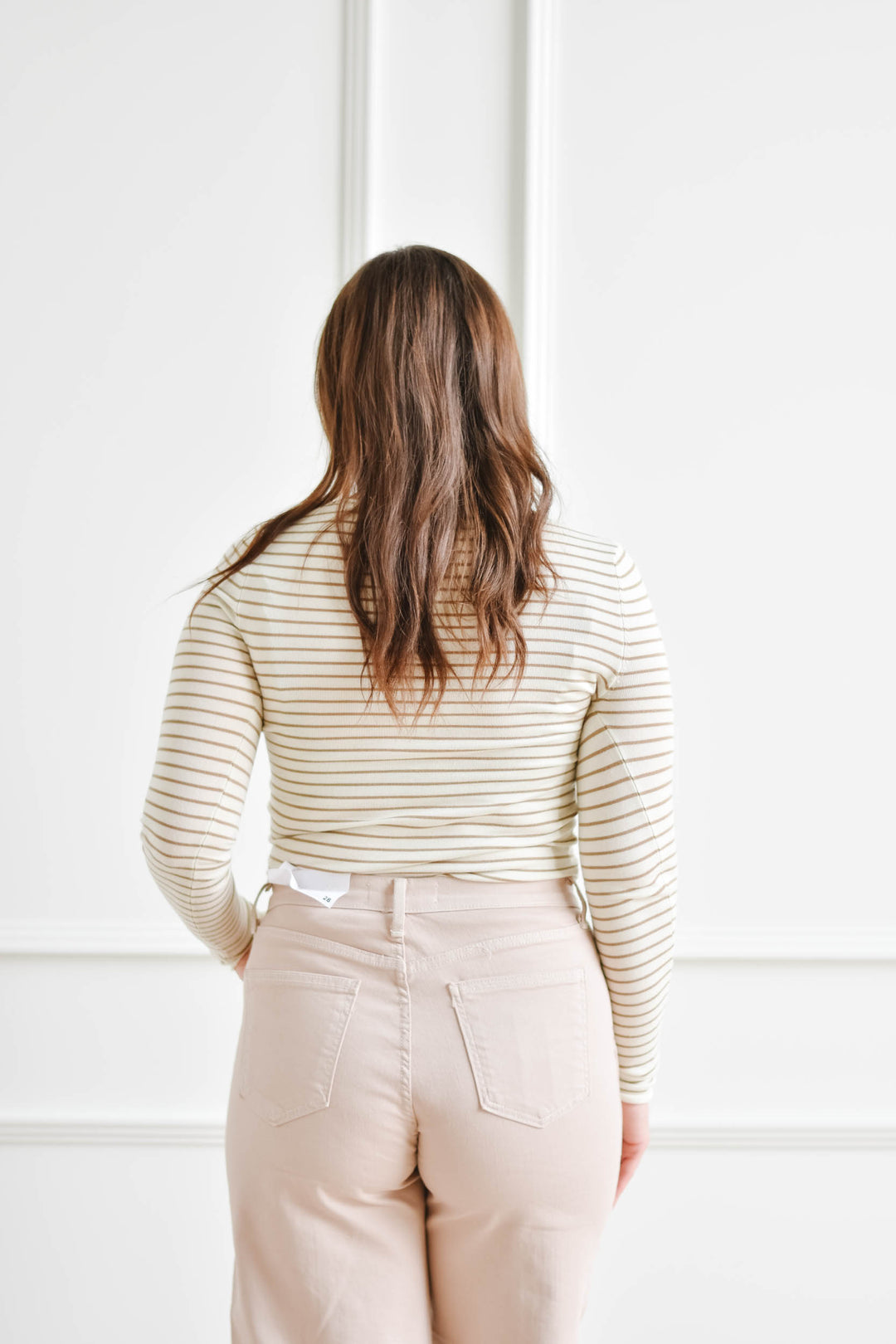 Striped Basic Longsleeve - Tan