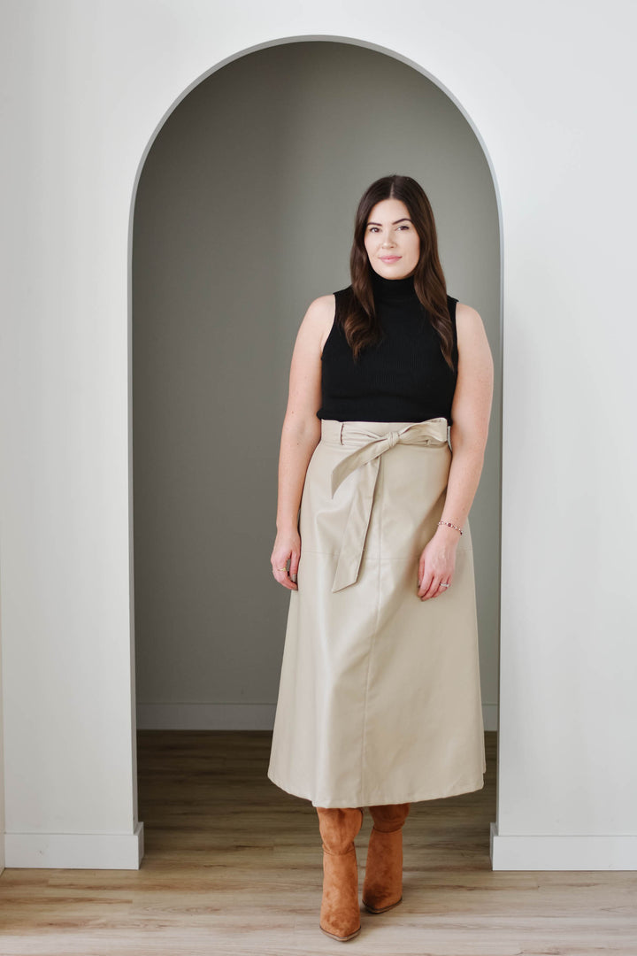 Shelley Leather Skirt