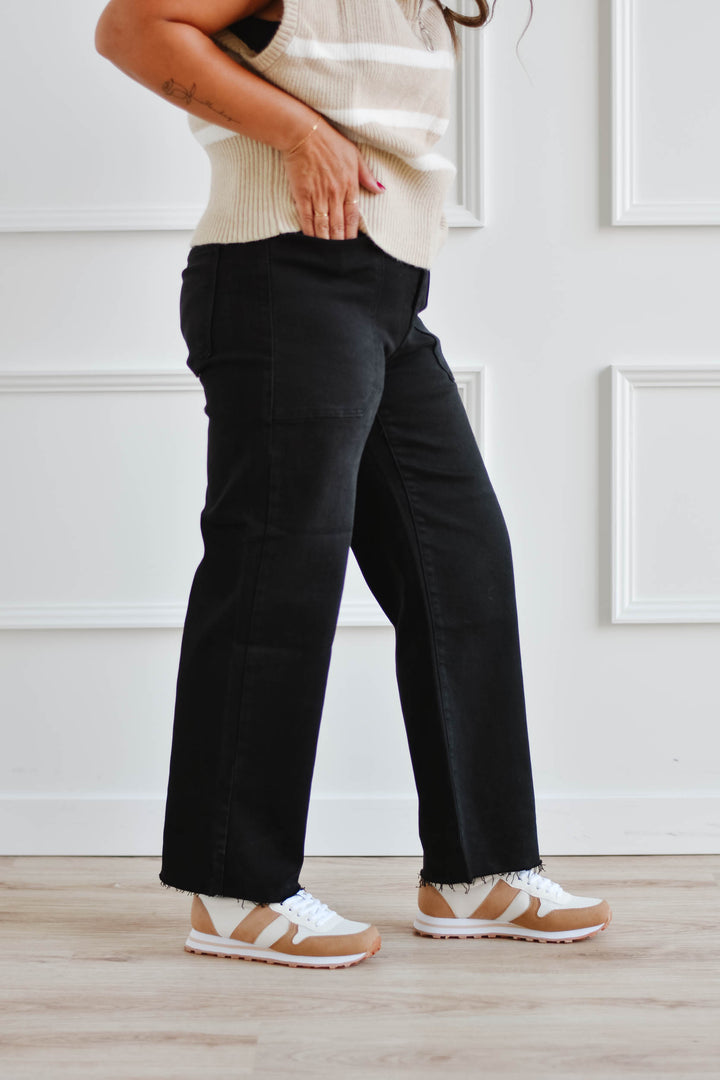 Just Black Denim | Utility Jeans -Black