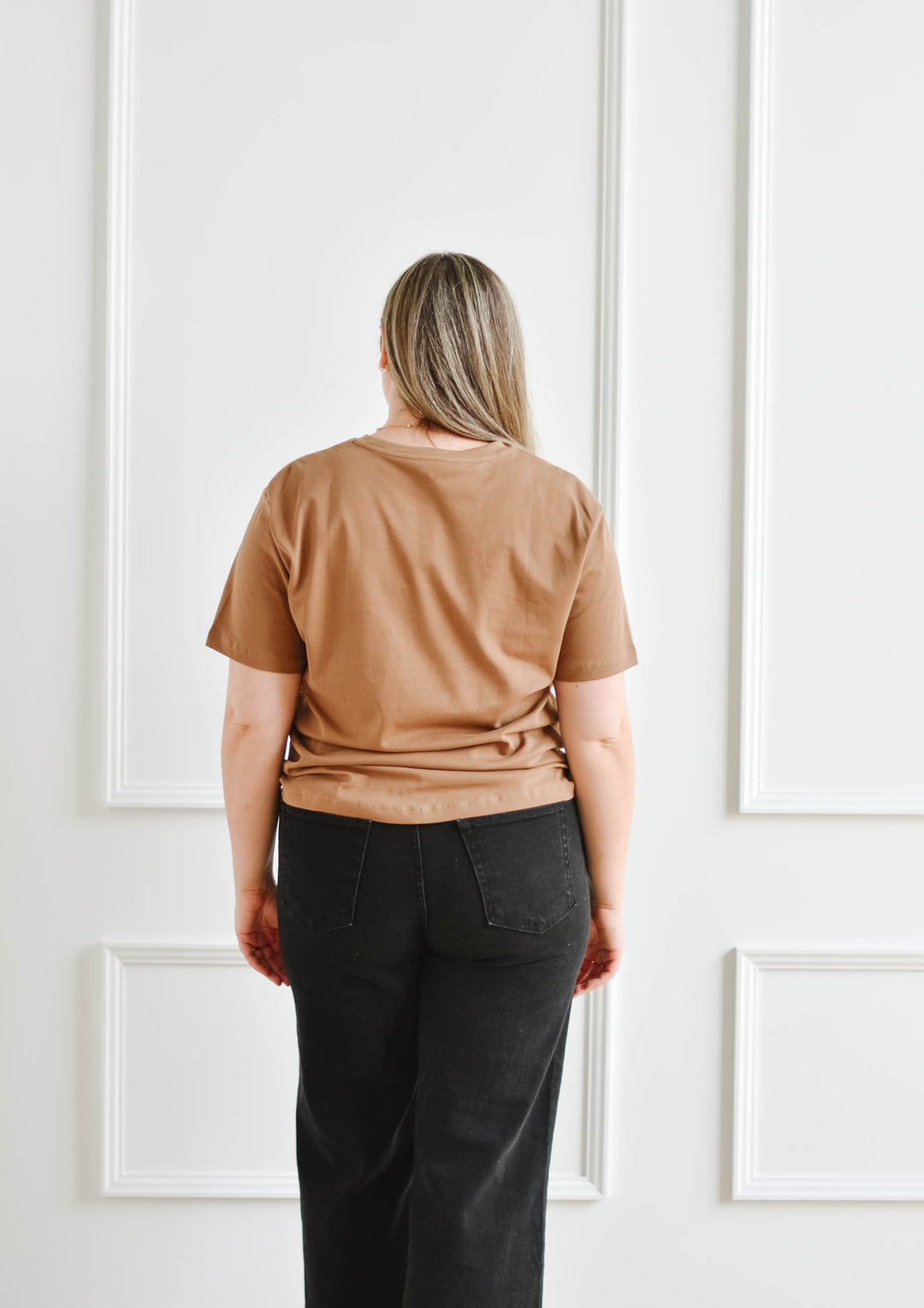 Elevated Boxy Tee - Camel