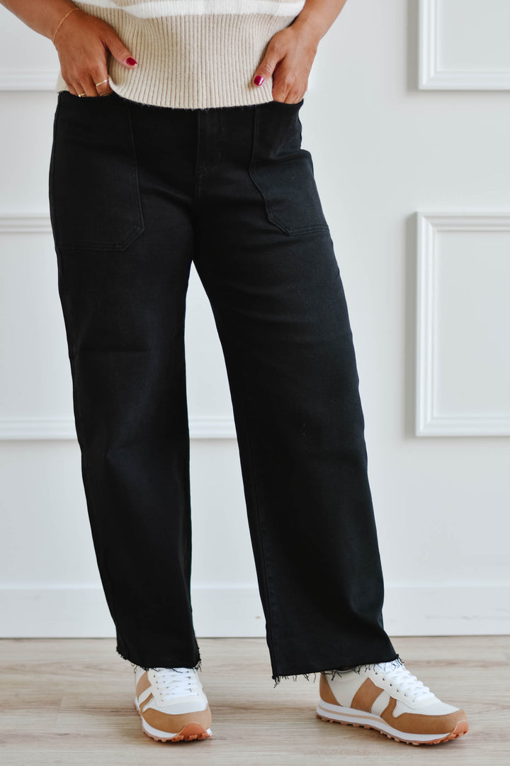 Just Black Denim | Utility Jeans -Black