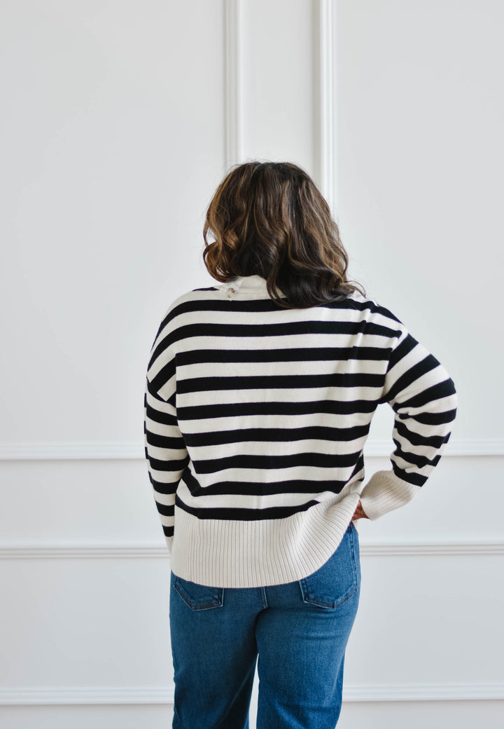 Striped Button Cardigan * Pre-Order *