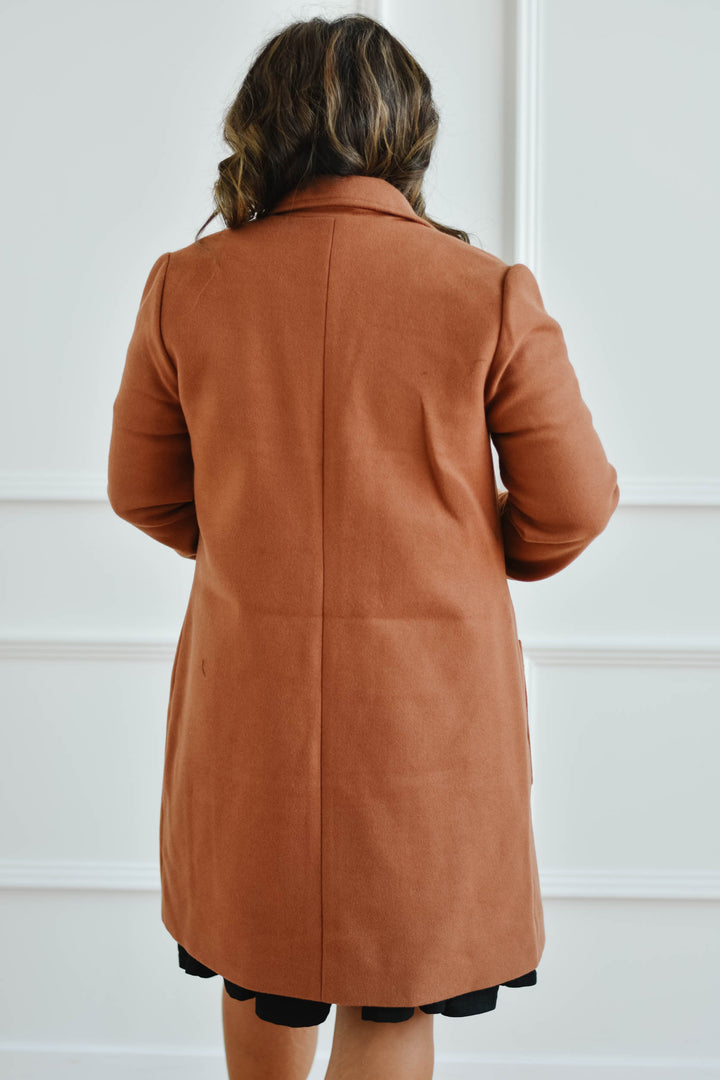 Russet Single Breasted Coat