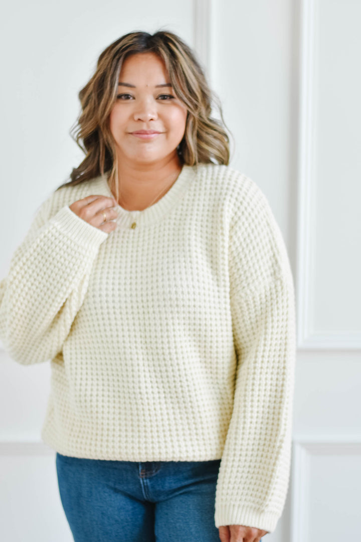 Cream Fisherman Sweater