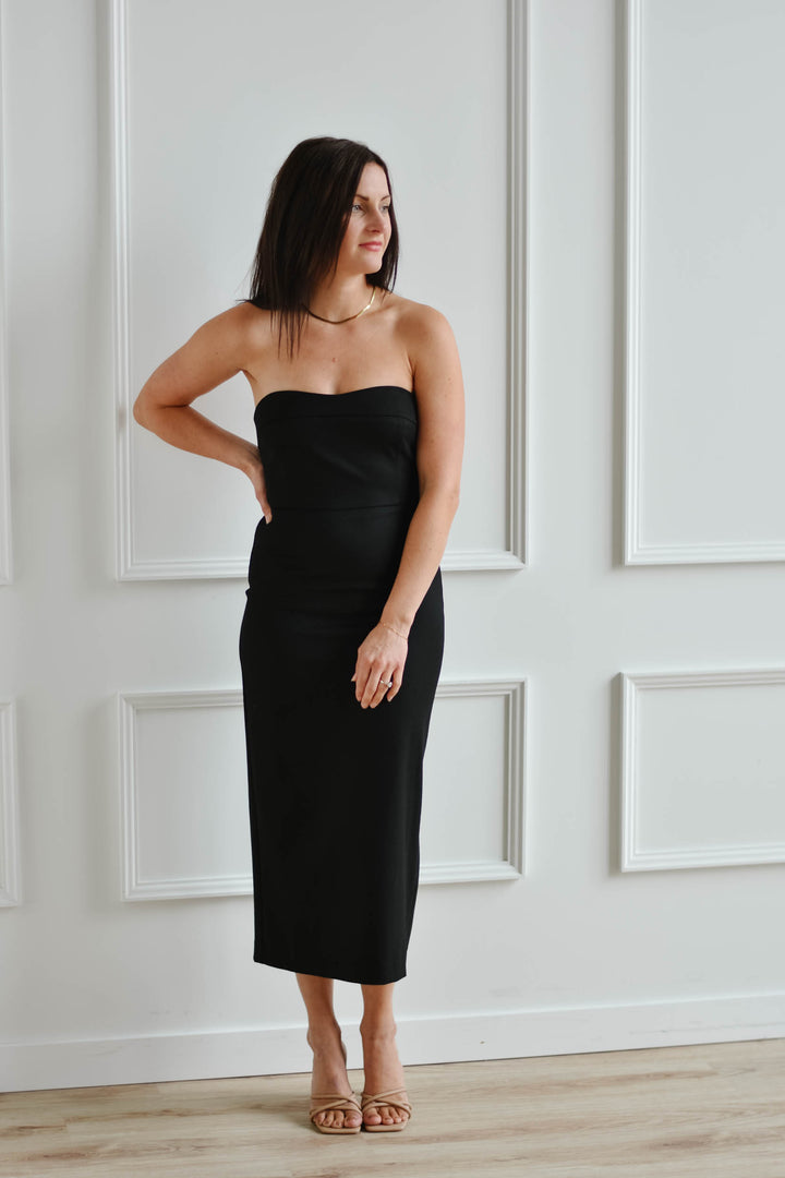 Miri Strapless Black Dress