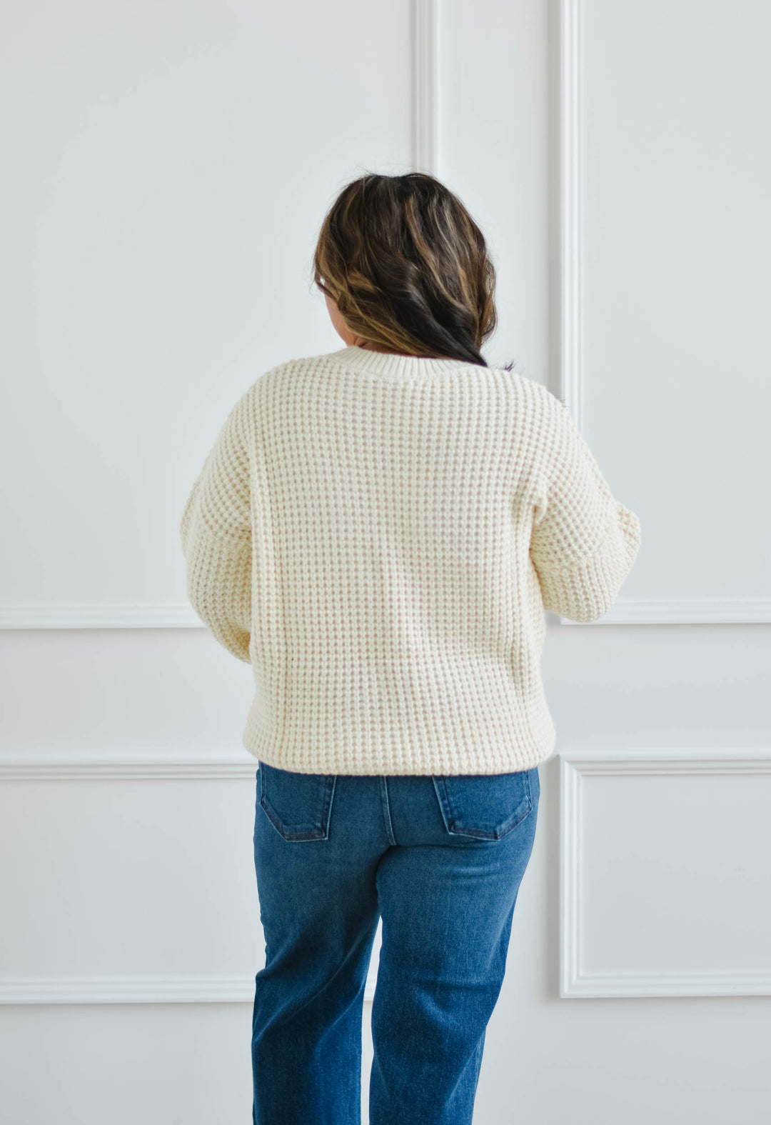 Cream Fisherman Sweater
