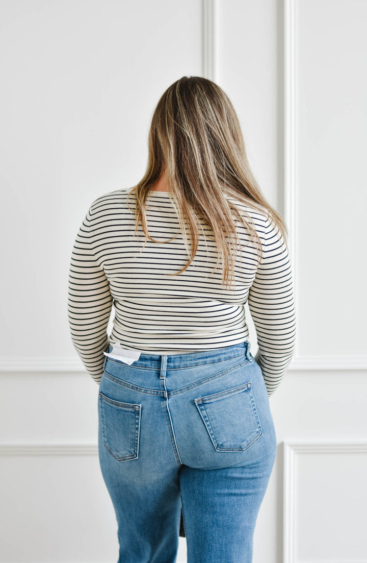 Striped Basic Longsleeve - Black