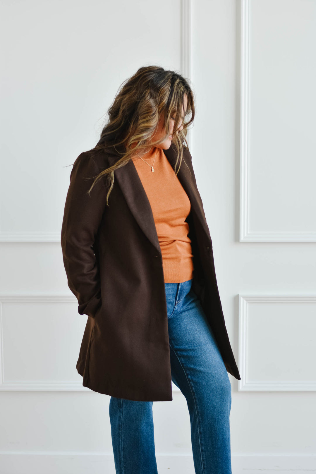 Car Coat -Chocolate Brown