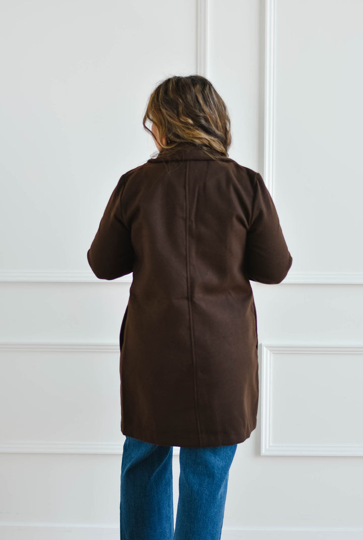 Car Coat -Chocolate Brown
