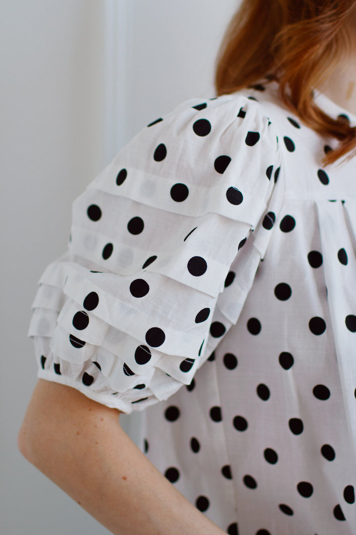 Brynlee Polka Dot Blouse