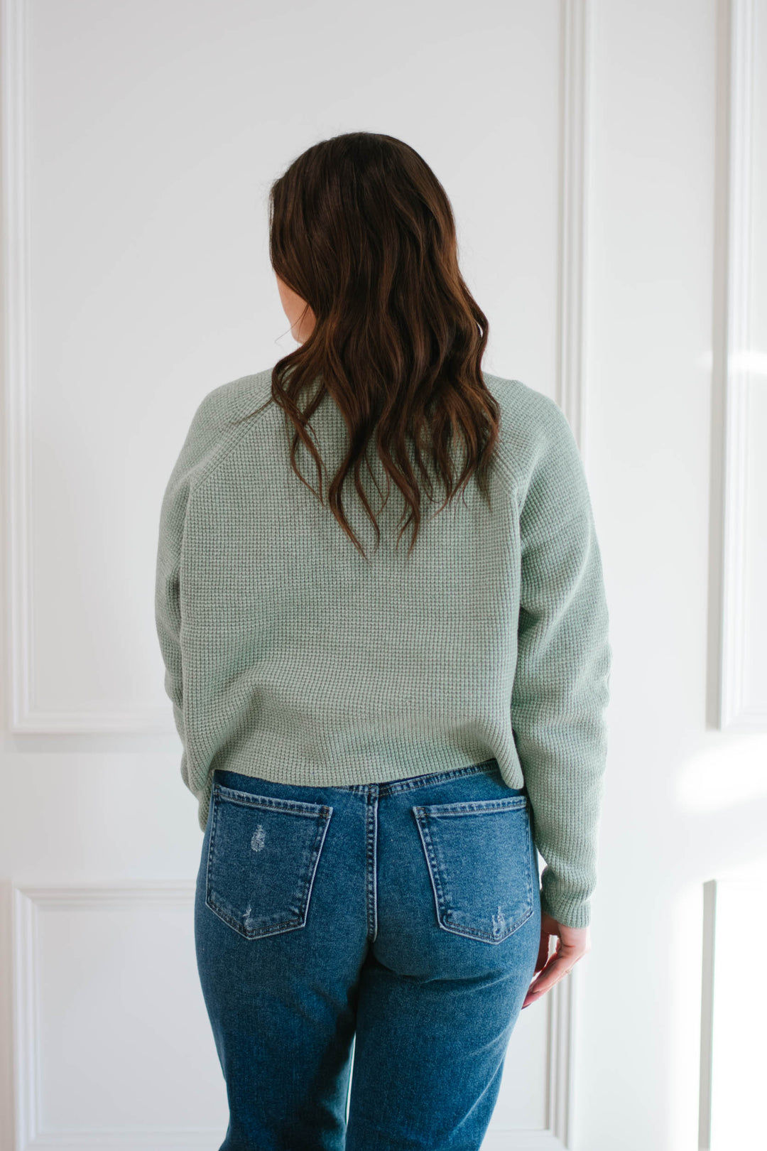 Iceberg Green Waffle Knit – madaboutstyle