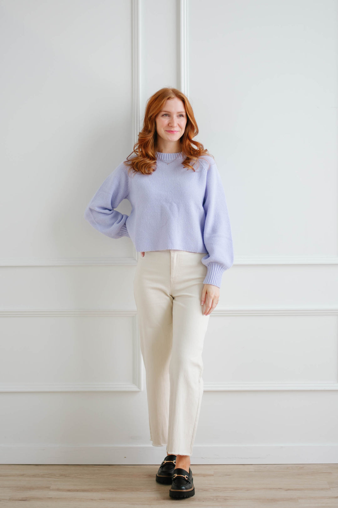 The Faye Sweater - Lilac
