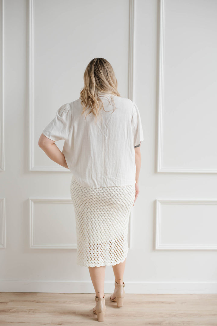 Mainland Crochet Skirt - Cream