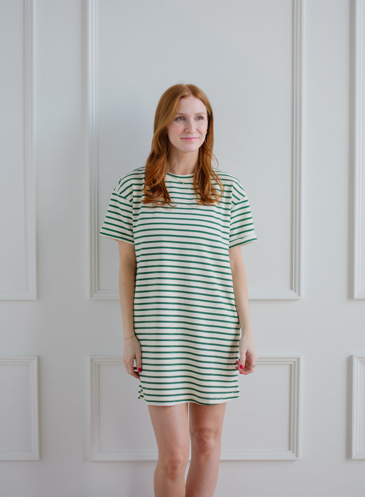 Celery Striped Casual Mini