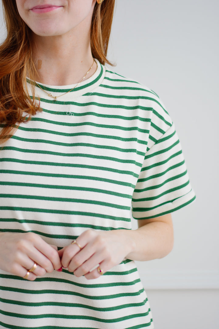 Celery Striped Casual Mini