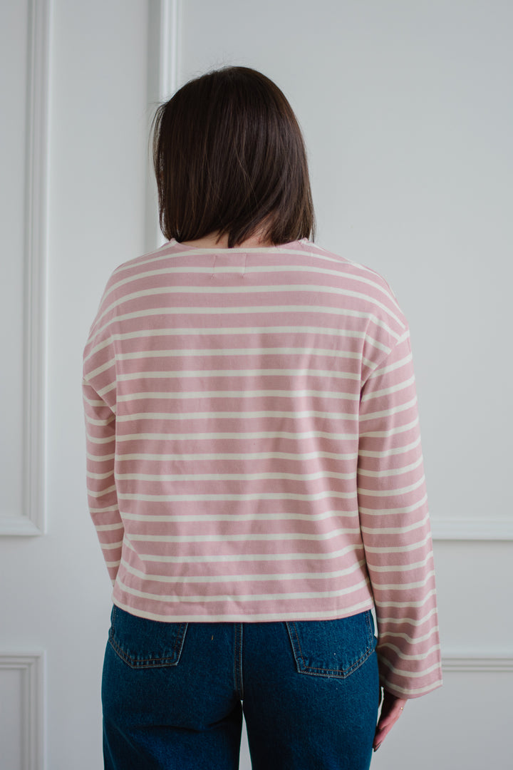 Striped Longsleeve - Dusty Rose