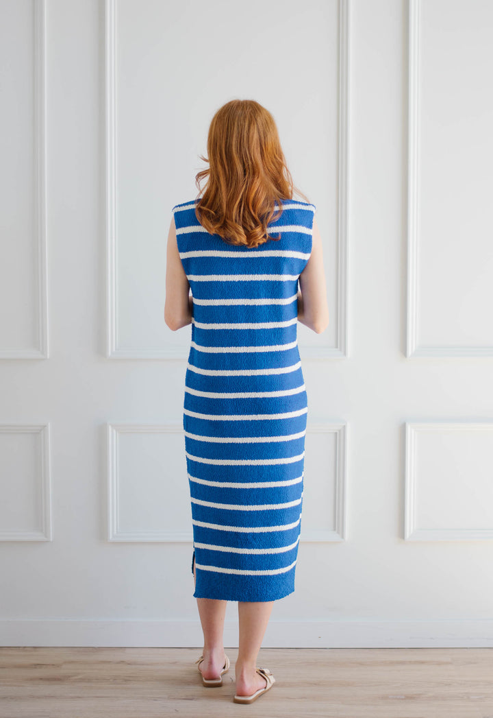 Vacation Blue Knit Dress