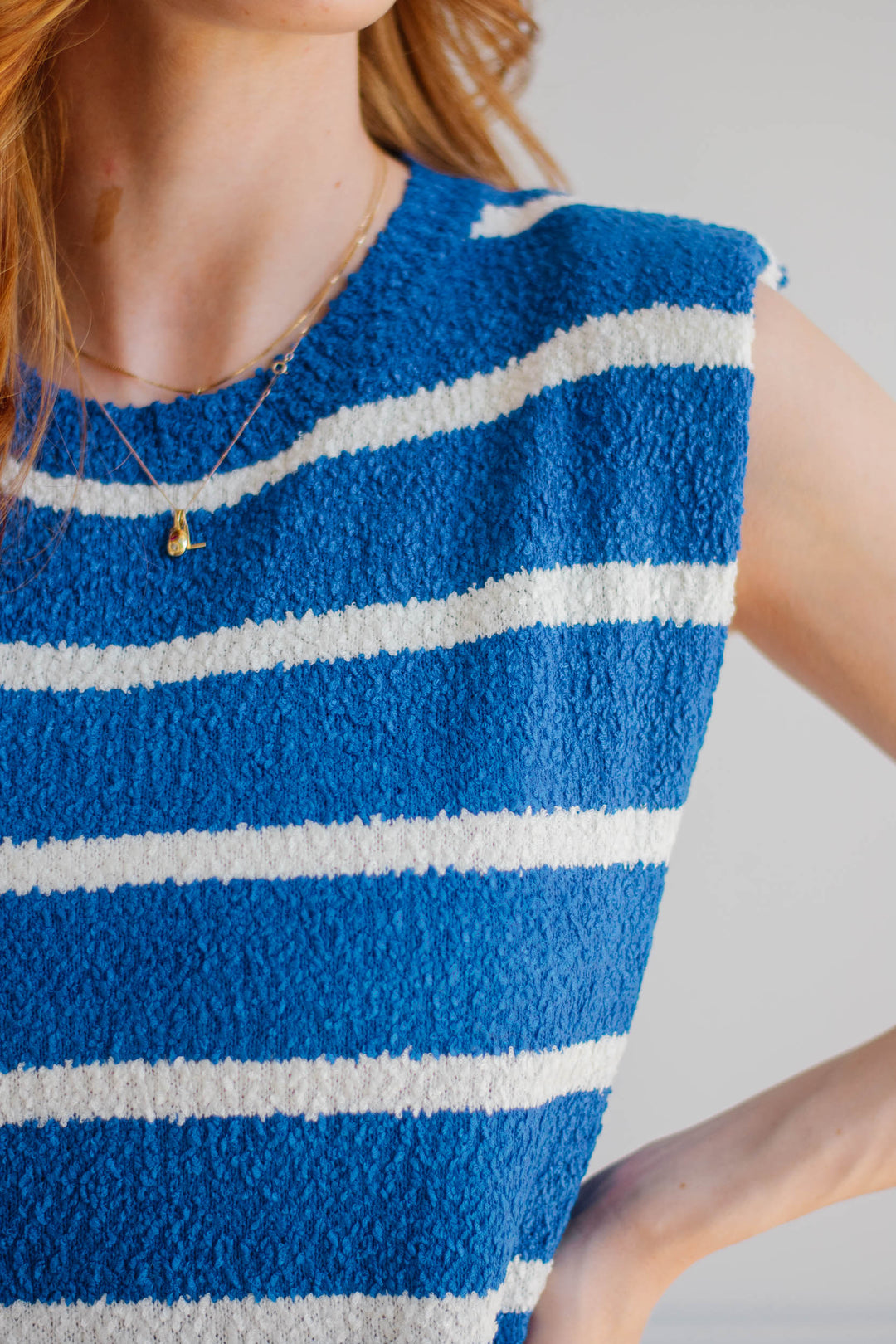 Vacation Blue Knit Dress