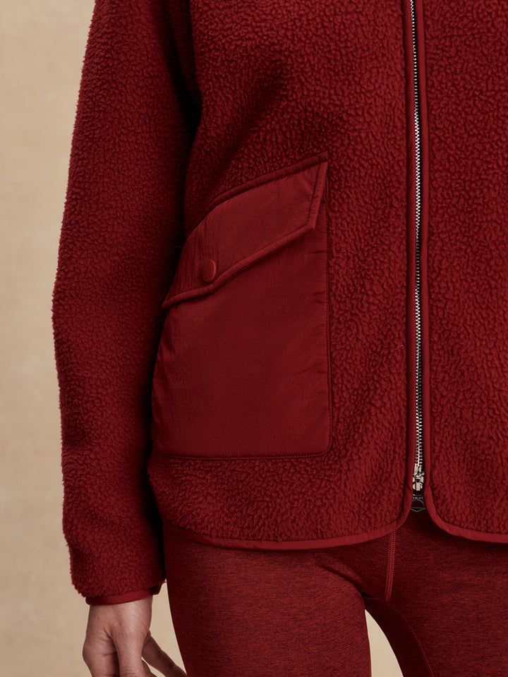 Varley | Marina Fleece - Red Dahlia