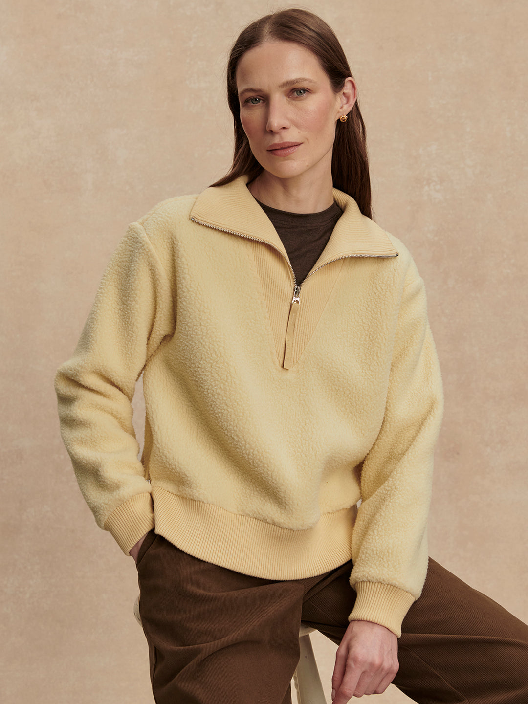 VARLEY | Jaylin Half-Zip Fleece - Reed Yellow