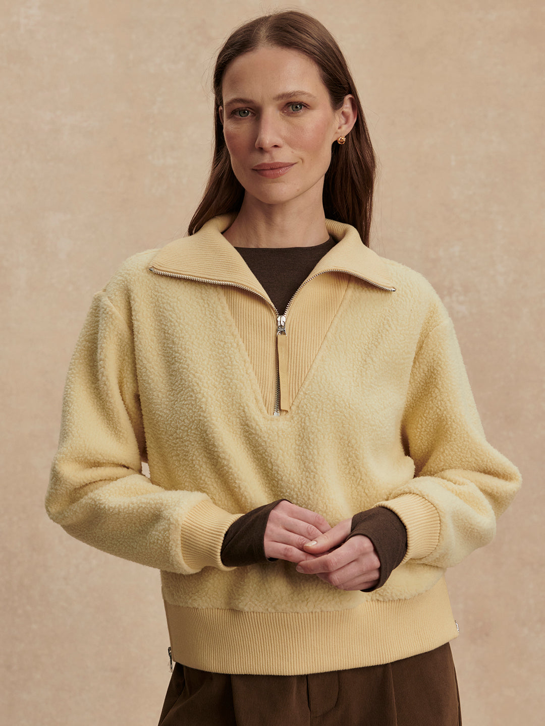 VARLEY | Jaylin Half-Zip Fleece - Reed Yellow