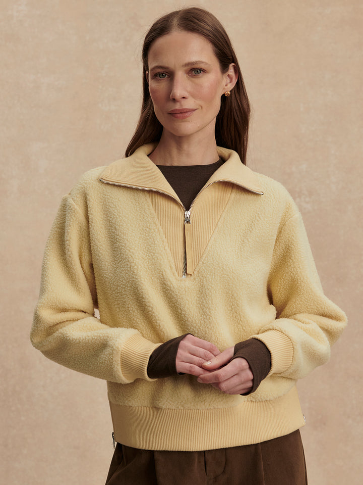 VARLEY | Jaylin Half-Zip Fleece - Reed Yellow